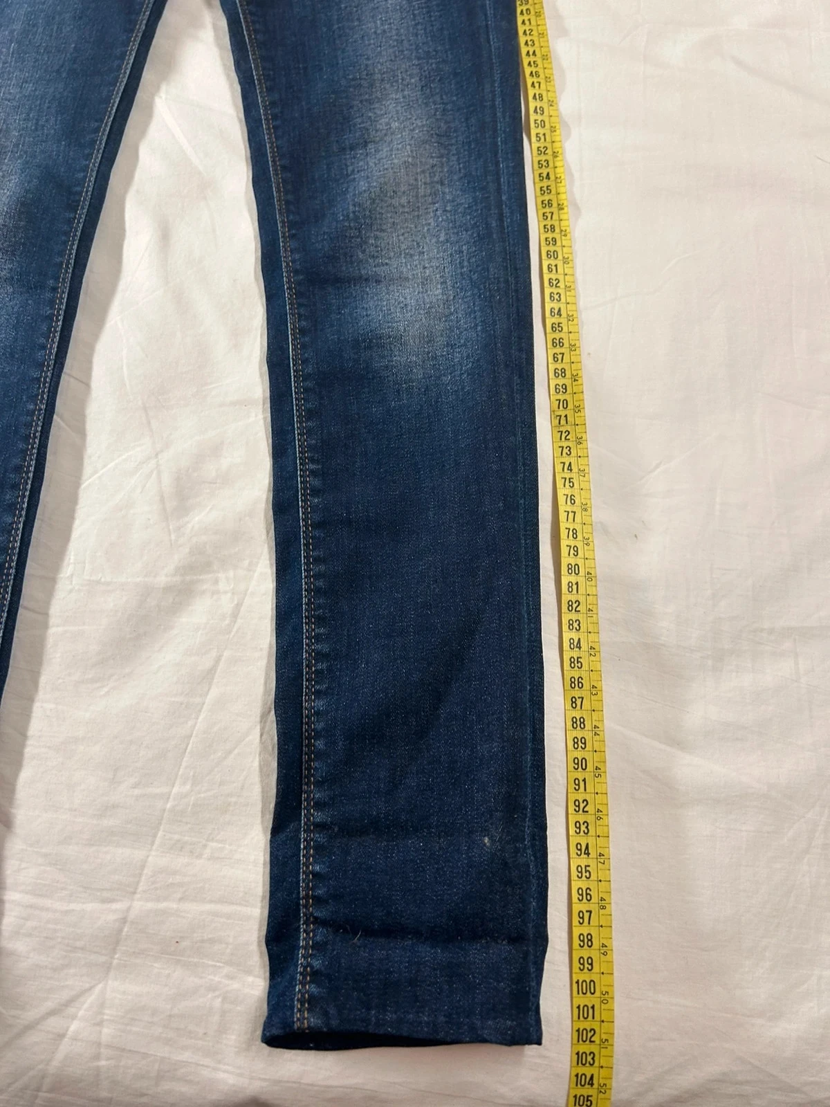 Navy blue slim fit jeans – photo 4